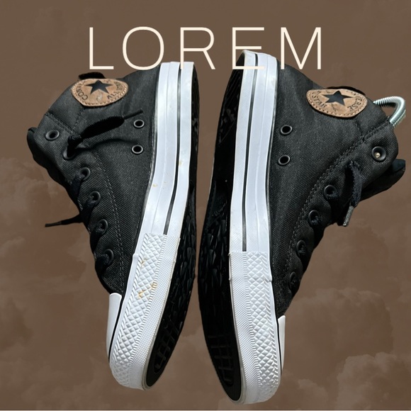 Rare*Converse all star gym shoes mens Size 7 high top - Picture 8 of 13